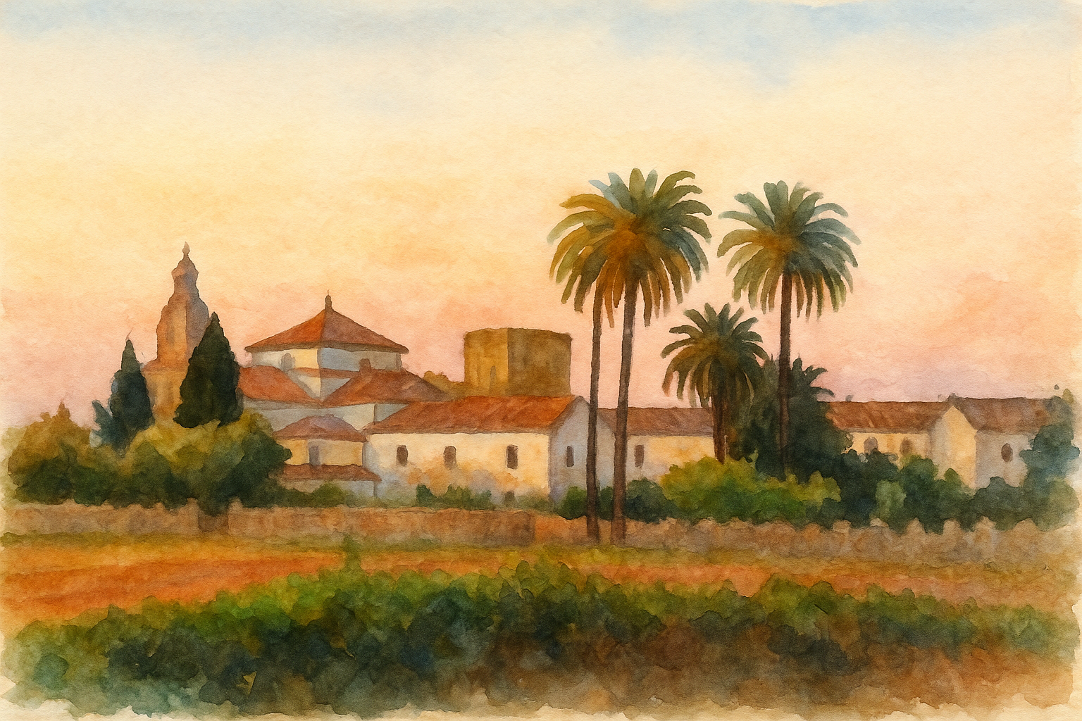 Vista del Monasterio del Loreto